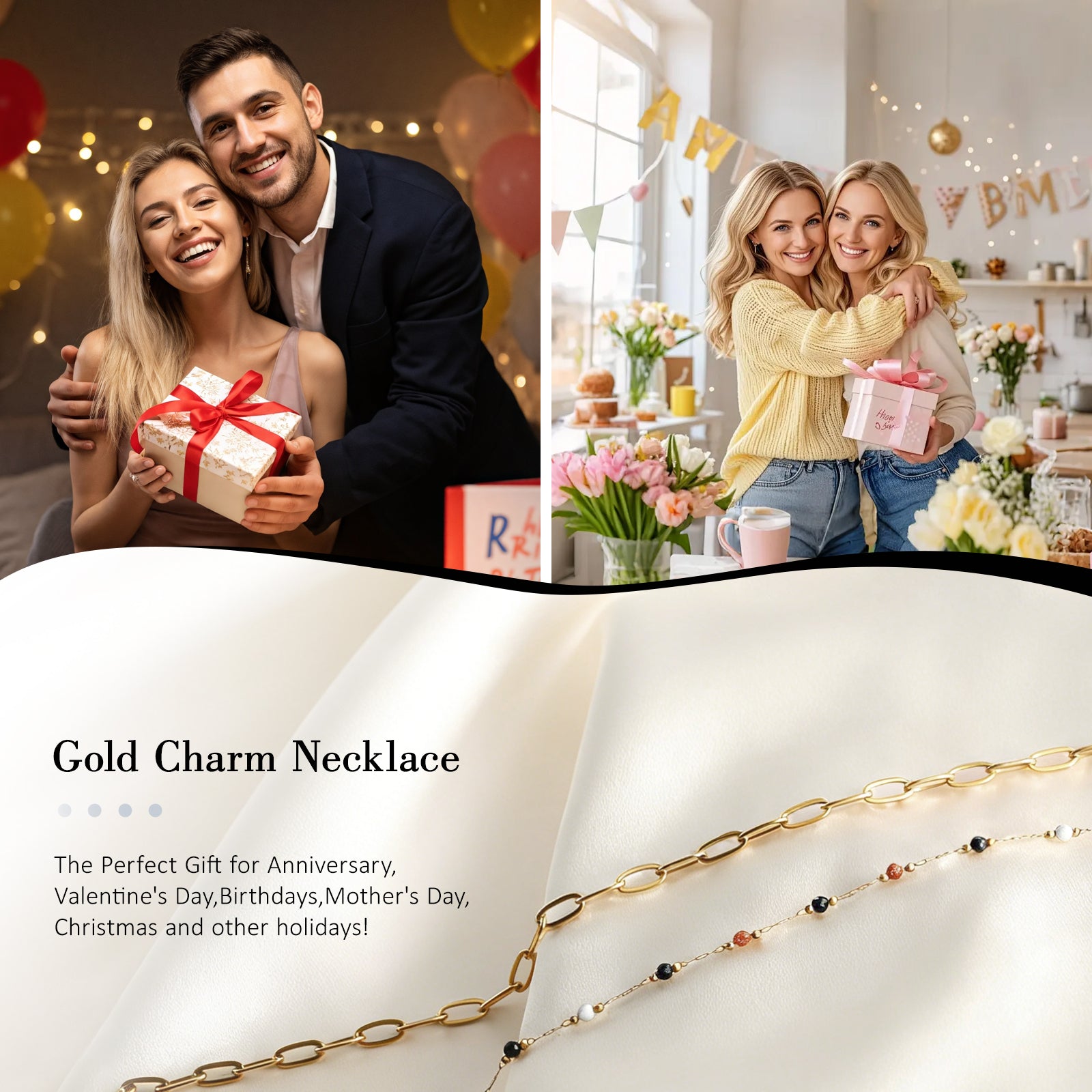Fashionable Layered Necklace for Women - Valentine's Day Gift